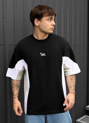 Літня оверсайз футболка staff color block oversize