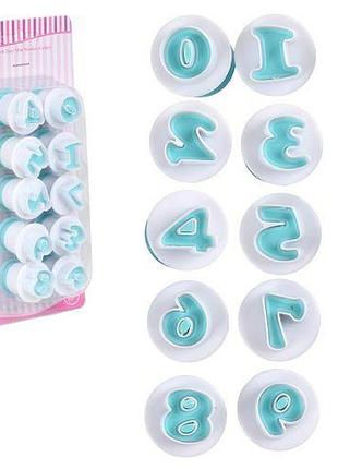 Плунжер кондитерський для печива/мастики "numbers" 10пр/наб 3.5*2.5см топ продаж!