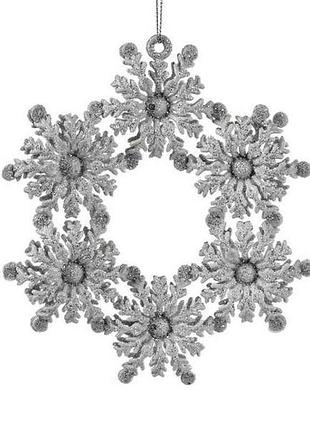 Фігурка-підвіска новорічна snowflake r96209 тм stenson