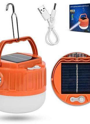 Фонарик-лампа 22led подвесной аккумуляторный солнечная панель usb 50w 1200ma топ продаж!