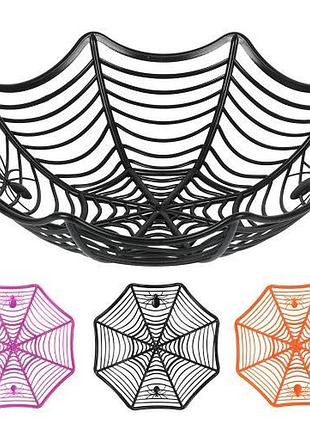 Фруктівниця-цукерниця для хелловіна "spider" 27*10см топ продаж!