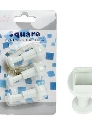 Плунжер кондитерський для печива/мастики "square" 3пр/наб 14*9см топ продаж!