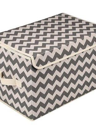 Коробка складана для зберігання речей "zigzag" 38*25*25см топ продаж!