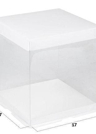 Коробка для торта/чизкейка 17*17*20см топ продаж!