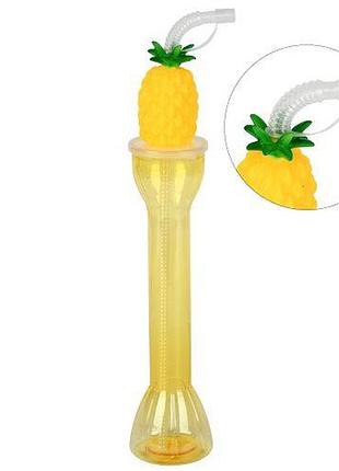 Стакан с крышкой и трубочкой "pineapple" 450мл топ продаж!