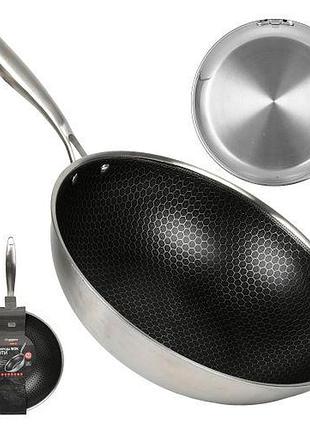 Пательня wok з антипригарним покриттям "соти" d32*9см інд. дно топ продаж!