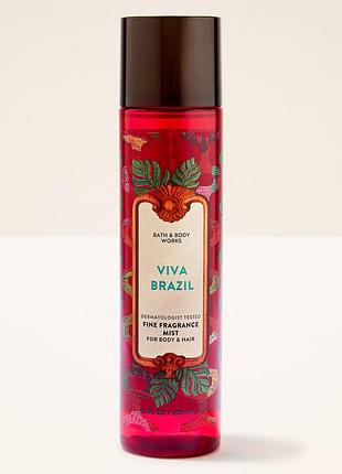 Парфумований спрей для тіла bath & body works (667659436019) viva brazil fragrance mist 236 ml