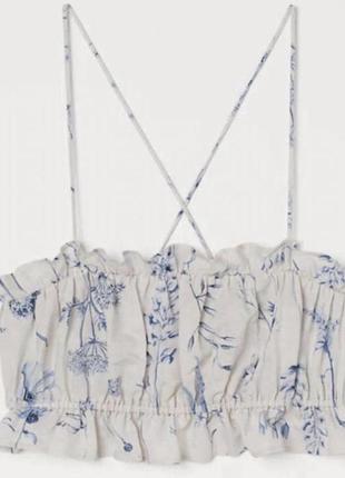 Лляний новий топ h&m linen