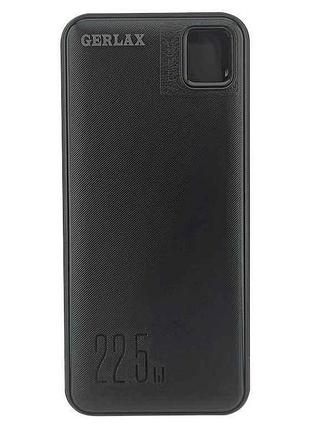 Power bank 10000mah p134p 1usb/22.5w/qc3.0/3а/pd/кабель (input type-c/lightning) чорний тм gerlax