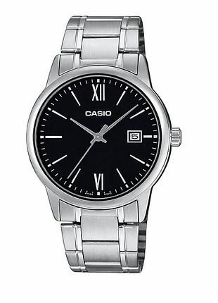 Чоловічий годинник casio mtp-v002d-1b3 silver-black
