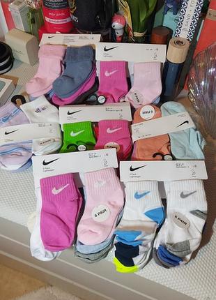 Детские оригинал носки шкарпетки nike jordan мальчик девочка 1-4 года