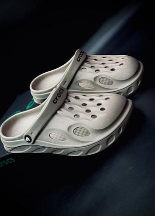 Crocs чоловічі сабо світло-сірі 40–46 | легкі літні крокси для відпочинку та щоденного носіння мужские/подростковые крокс тапочки новинка топ продаж