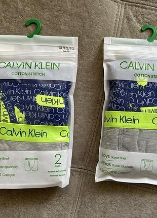 Набір з 2  штук трусів calvin klein на хлопчика 12/14, 16/18 років