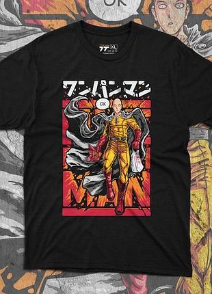 Футболка для підлітка хлопчика з принтом one punch man сайтама розмір s/m/l (зріст від 164 до 182 ) anime10754