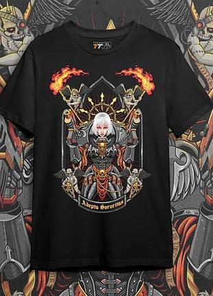 Футболка для подростка мальчика с принтом warhammer 40k adeptu140 140ororita140 размер s/m/l (рост от 164 до 182 ) anime10769