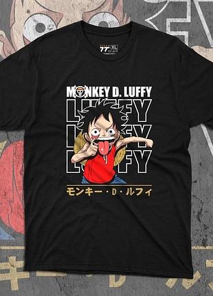 Футболка для підлітка хлопчика з принтом ван пис luffy fun розмір s/m/l (зріст від 164 до 182 ) anime10204