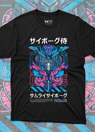Футболка для підлітка хлопчика з принтом 140amurai cyborg розмір s/m/l (зріст від 164 до 182 ) anime10060