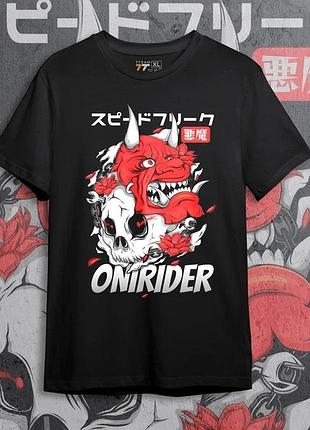 Футболка для підлітка хлопчика з принтом onirider розмір s/m/l (зріст від 164 до 182 ) anime10059