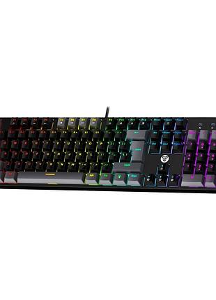 Клавіатура ігрова fantech atom104 mk886v2 sumi blue switch чорний/сірий