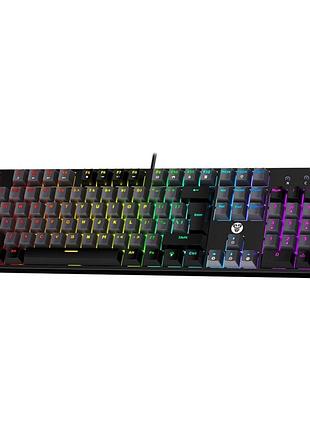 Клавіатура ігрова fantech atom104 mk886v2 sumi blue switch сірий/чорний