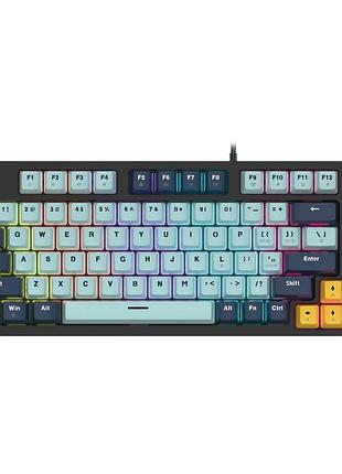 Клавіатура ігрова fantech atom81 mk875v2 mizu red switch skyblue
