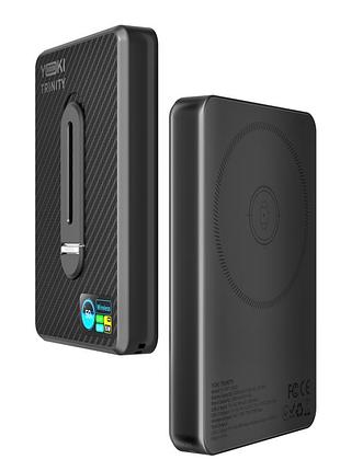 Magnetic power bank yoki trinity (15w qi/20w qc/pd) 10000 mah yk-mpt1020 черный