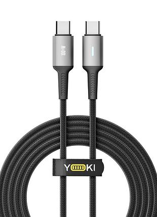 Usb yoki power yk-po70 type-c to type-c 100w 2m черный