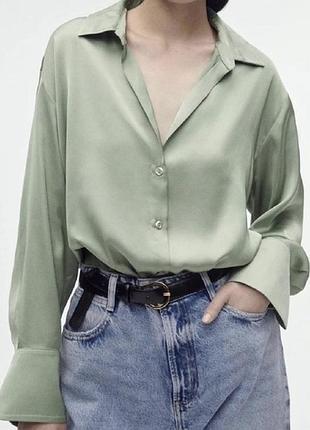 Атласна сорочка zara