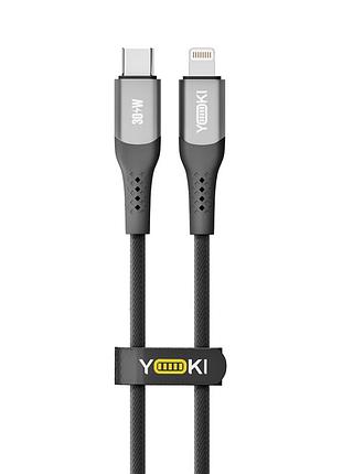 Usb yoki solid yk-so15 type-c to lightning 30w 0.25m черный