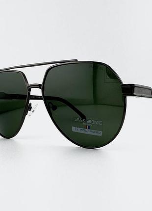 Чоловічі сонцезахисні окуляри авіатори james browne jb1078d e-gun/gr-f polarized з поляризацією і флексами