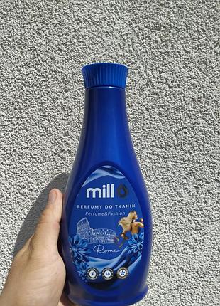 Парфумований ополіскувач для тканин mill perfume & fashion rome 750 мл – концентрат 2 в 1, 38 прань