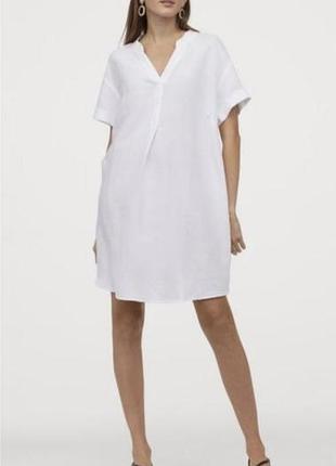 Платье туника h&amp;m лён