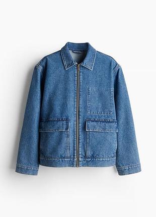Xs - s h&m нова фірмова неймовірно крута джинсівка джинсовая куртка regular fit оригінал