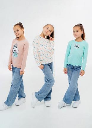 Комплект из 3-х лонгсливов стич 104_128 см