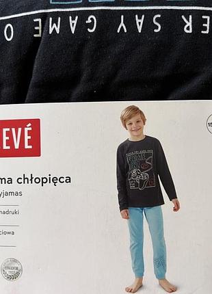 Домашній костюм піжама для хлопчика бавовняна cleve 158-164