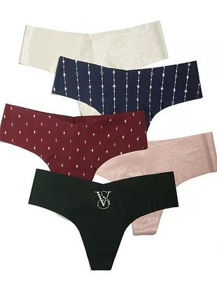 Набір трусиків вікторія сікрет труси victoria's secret набор