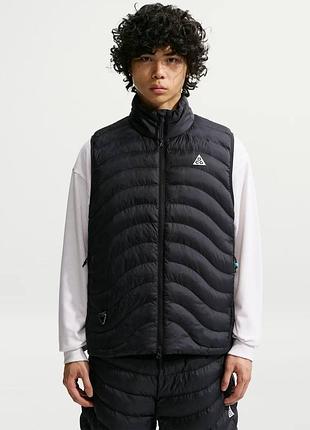 Новая мужская пуховая жилетка nike acg