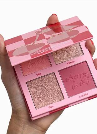 Ciaté london cherry bomb blush and highlighter palette