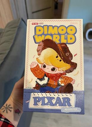 Pop mart dimoo world pixar series blind box red panda mei