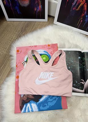 Спортивний топ nike swoosh futura bra рожевий