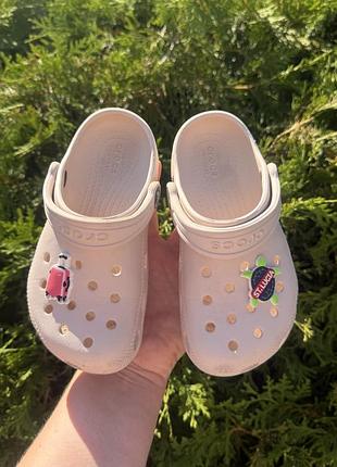 Сабо crocs c11 (18см по крапкам, 19,5см до загибу) стан гарний