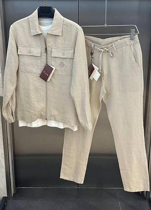 Чоловічий костюм сорочка+штани loro piana