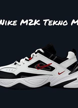 Nike m2k tekno m white black red