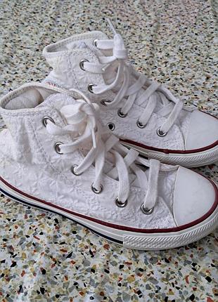 Дитячі білі кеди converse chuck taylor all star  розмір 29