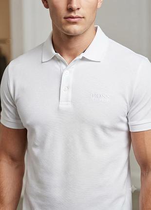 Мужское брендовое поло hugo boss (pima cotton, xxl, оригинал)