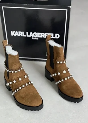 Замшевые ботинки/челси karl lagerfeld