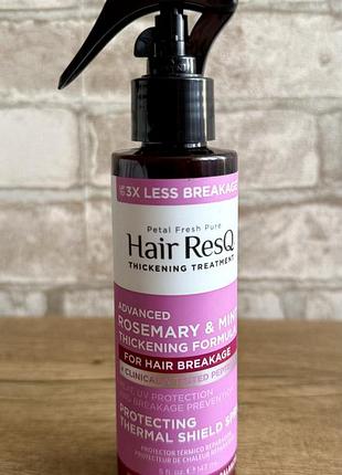 Оригінал! термозахисний спрей petal fresh pure hair resq thickening advanced з розмарином та м'ятою, новий, 150 мл, сша 🇺🇸