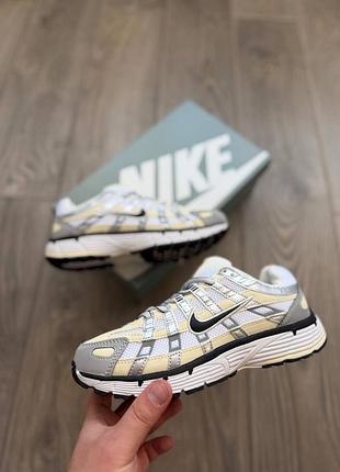 Стильні кросівки nike p6000 white yellow