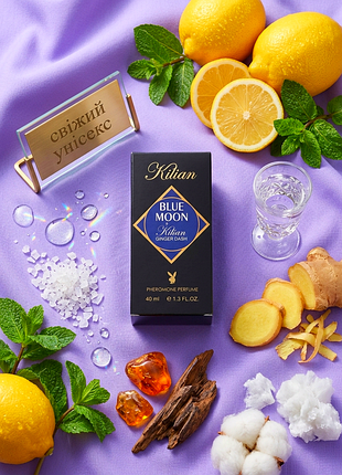 Blue moon ginger dash (блю мун) свежий унисекс нишевая парфюмированная вода тестер 40 мл духи имбирь лимон пряные свежие стойкие шлейфовые подарок