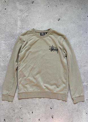 Бежевий світшот stüssy